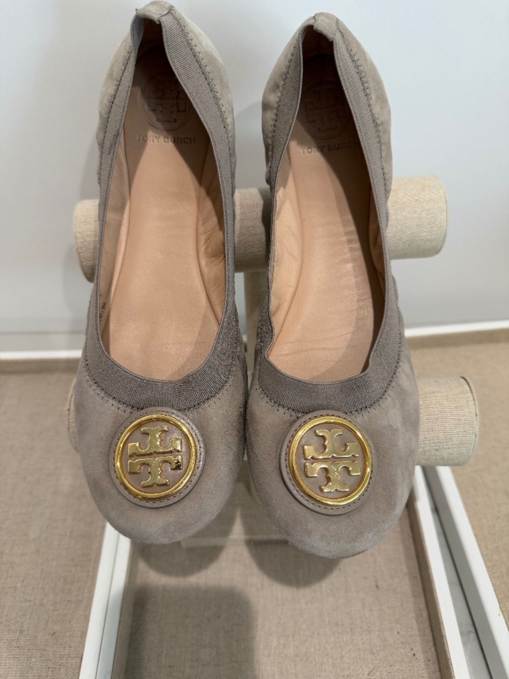 Tory Burch Ballerina Taupe Flat